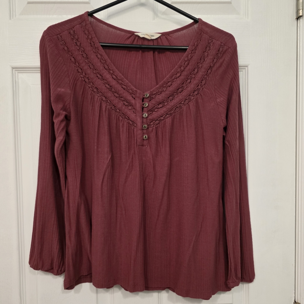 Lucky Brand V-Neck Blouse